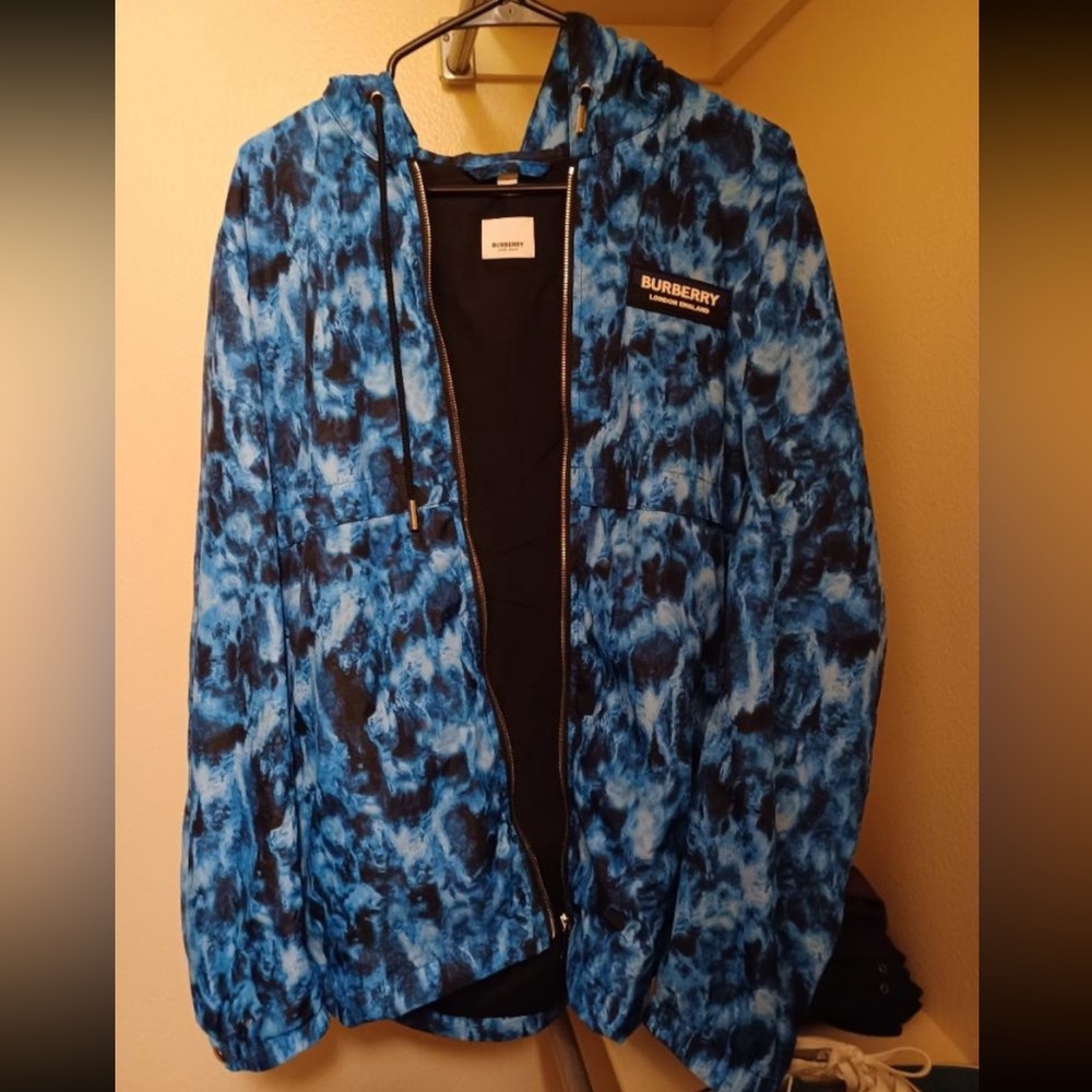 Authentic Burberry Jacket. Large. Midnight Blue &… - image 1